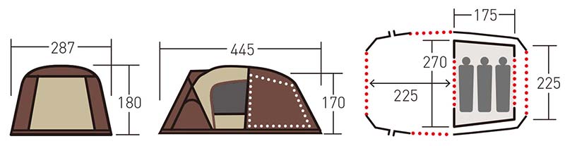 ティエラ リンド】オガワ最高峰のツールームテントのミニ版は親子3人 