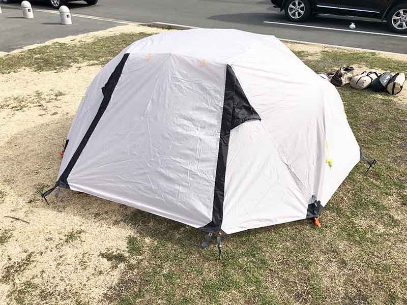 ソロ用テントの考察】アマゾンで購入した安いHewolfのツーリング
