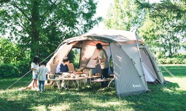 【スノーピーク ランドネストシェルター】ランドロック級の広さで価格は半分！？パパの腰と財布に優しい「劇的進化」シェルター